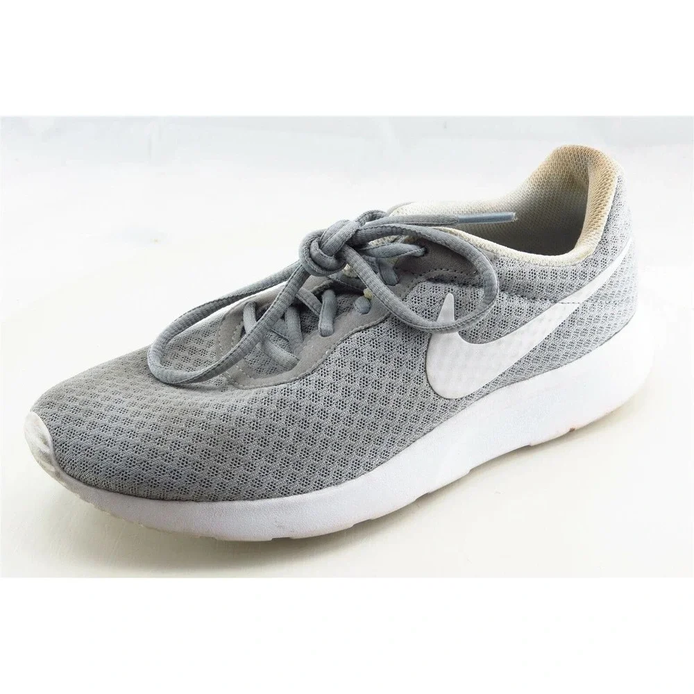 Nike Women Sz 8 M Gray‎ Lace Up Running Fabric Shoe